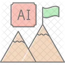 Ai Milestone Lineal Color Icon Icon