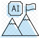 Ai Milestone Color Shadow Thinline Icon Icon