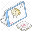 Ai Mind Ai Thinking Ai Device Icon