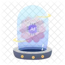 Ai Model Thinking Brain Icon