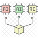 Ai Modeling Lineal Color Icon Icon