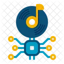 Ai Music Generator Artificial Intelligence Ai Icon