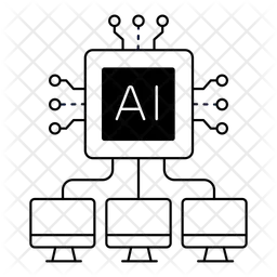 AI 네트워크  아이콘