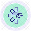 Ai Network Color Circle Icon Icon