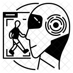 Ai Object Detection Icon - Download in Glyph Style