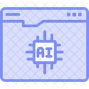 Ai Optimization Duotone Line Icon Icon