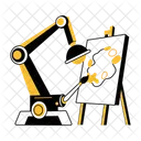 Pintor De IA Artistico Robotica Ícone