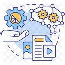 AI powered content creation  Icon