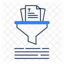 Ai Powered Text Filtering Computational Content Sorting Digital Information Categorization Icon