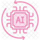 Ai Process Duotone Line Icon Icon