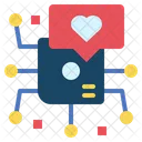 Processing Chip Heart Icon