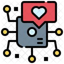 Processing Chip Heart Icon