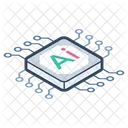 Ai Processor Ai Microchip Ai Microcircuit Icon
