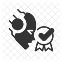AI recommends in medicine  Symbol