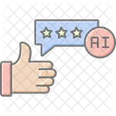 Ai Review Lineal Color Icon Icon