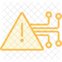 Ai Risk Duotone Line Icon Icon