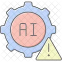 Ai Risk Management Lineal Color Icon Icon