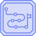 Ai Roadmap Duotone Line Icon Icon