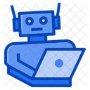 Portatil Inteligencia Artificial Ai Robot Icono