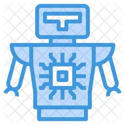 Roboter-KI  Symbol