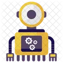 Ai Robot Process Ai Robot Bionic Man Icon