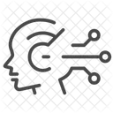 AI robot profile  Icon