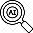 Ai Recherche Loupe Icône
