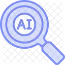 Ai Recherche Loupe Icône