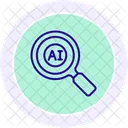 Ai Recherche Loupe Icône