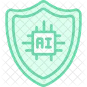 Ai Security Duotone Line Icon Icon