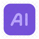 Artificial Intelligence Technology Robot Icon