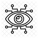 Surveillance Par IA Reconnaissance Faciale Surveillance Intelligente Icône
