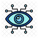 Surveillance Par IA Reconnaissance Faciale Surveillance Intelligente Icône