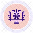 Ai Technology Color Circle Icon Icône