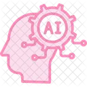 Ai Training Duotone Line Icon 아이콘