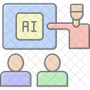 Ai Training Program Lineal Color Icon Icon