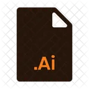 Ai Type Ai Format Adobe Illustrator Icon