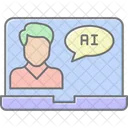 Ai Webinaire Lineal Color Icon Icône