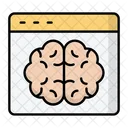 Ai Website Browser Ai Brain Icon