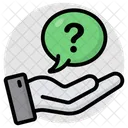 Chat Daide Message Daide Texte Icône