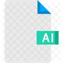 Illustrator Archivo Ail Documento Ai Icono