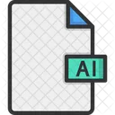 Illustratorm Ail File Ai Document Icon