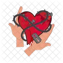 Ail in heart  in hand  Icon