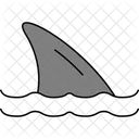 Aileron De Requin Predateur Attaque De Requin Icône