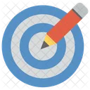 Target Pencil Plan Icon