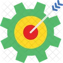 Aim Bullseye Cogwheel Icon