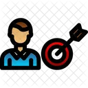 Aim Bullseye Business Success Icon