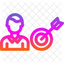 Aim Bullseye Business Success Icon