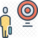 Aim Success Employee Icon