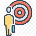 Aim Success Employee Icon